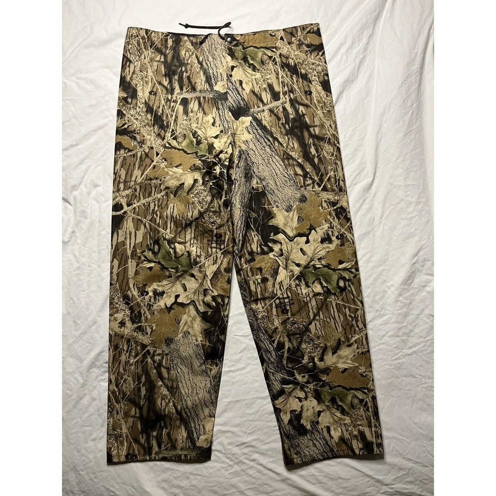 Hodgman Mossy Oak Camo Pants Men's Size Medium Water Proof Polyester Camouflage